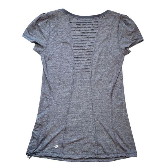 Lululemon Back On Track Short Sleeve Tech - Coal - Picture 5 of 9